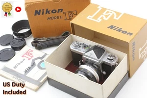 [MINT in Full set Box SN 641xxx] Nikon F Eye Level Nikkor-s 5.8cm 1.4 from JAPAN - Picture 1 of 22