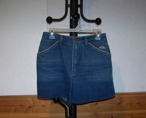GIRLS VINTAGE (70's) BLUE DENIM SHORT SHORTS from SEARS (SIZE 14) - Picture 1 of 4