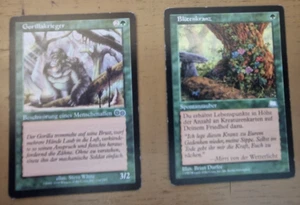 2 Magic The Gathering Karten - Gorillakrieger und Blütenkranz - Bild 1 von 1