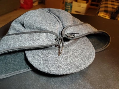 Gorra Stormy Kromer Original Lana 7 1/8 Gris Hecha en EE. UU. Michigan  Foto 1 de 4