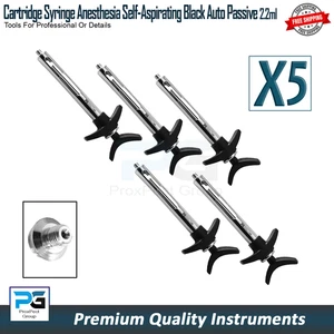 Juego de 5 jeringas para instrumentos higienistas anestesia 2,2 ml jeringas para cartucho dental - Imagen 1 de 8