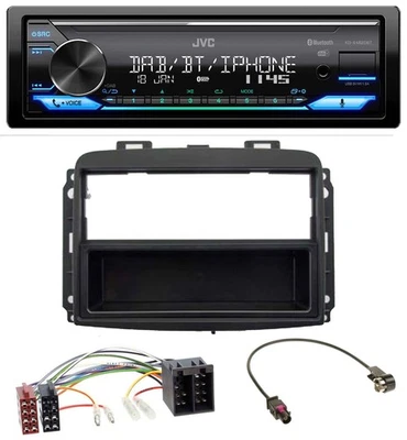JVC Bluetooth DAB USB MP3 Autoradio für Fiat 500L (mit ISO, ab 2012) - Bild 1 von 4