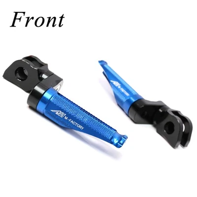 Clavijas de pie extendidas delanteras azules Shinobi 25 mm para Buell XB9S Lightning 2003+ Foto 1 de 4