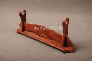 Rote Sandale Holz Schwert Halter Ständer für japanisches Katana Wakizashi Tanto Schwert - Bild 1 von 4