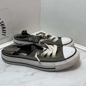 Converse Chuck Taylor All Star Low Top Womens Size 5 Gray Canvas Sneaker Lace Up - Picture 1 of 12