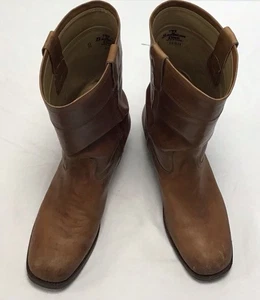 Vintage Brookline Butterscotch Western  Square Toe Cowboy boots size 10 D 🤩 - Picture 1 of 8