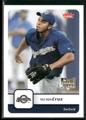Nelson Cruz Rookie 2006 Fleer Milwaukee Brewers Foto 1 de 2