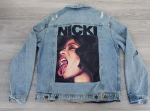 Giacca Denim Nicki Minaj x H&M Divided Edizione Limitata Taglia Large 2017 - Foto 1 di 15