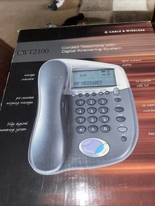 Cable And Wireless CWT2100 Corded Telephone With Digital Answering System  - Photo 1/3