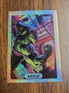 1994 Marvel Masterpieces Silver Holofoil HULK 4 of 10 - Bild 1 von 2