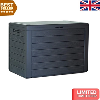 Versatile 190L Waterproof Outdoor Box - Anthracite Color with Locking Feature - Image 1 of 4