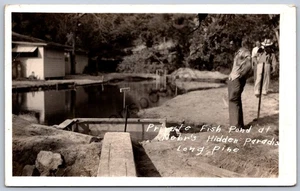 K40/ Long Pine Nebraska RPPC Postcard c1940s Private Fish Pond 103 - Picture 1 of 2