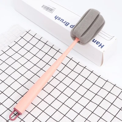  Spazzola per bottiglie manico lungo da appendere a parete cucina senza zona morta spugna - Immagine 1 di 4