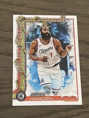 Variaciones fotográficas Topps Holiday SSP 2025-26 #SSV-AE James Harden Clippers (C) Foto 1 de 2