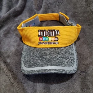 New Era "Kyle Busch" #18 M &M NASCAR Racing Visor Yellow/Gray Adjustable - Picture 1 of 9