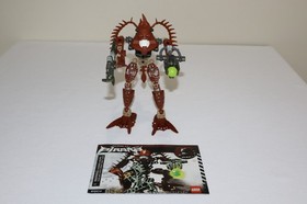 LEGO BIONICLE PIRAKA # 8904 AVAK COMPLETE w/ MANUAL & 1 ZAMOR SPHERE 2006