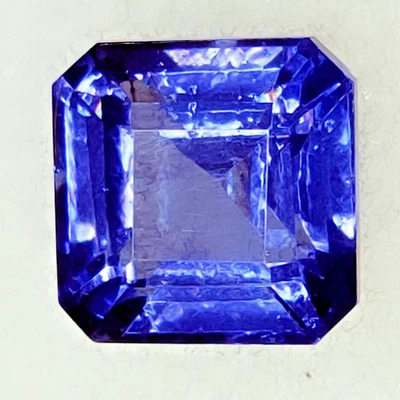 Piedras preciosas sueltas de 9,17 quilates naturales azul tanzanita cuadradas certificadas AAA+ gemas de calidad Foto 1 de 4