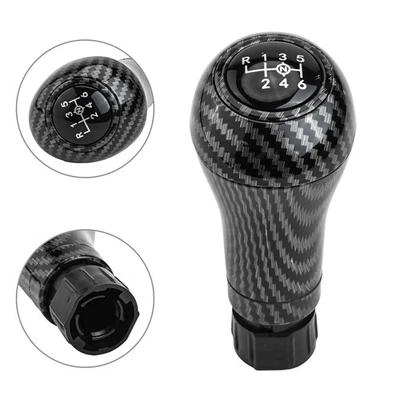6 Speed Carbon Fiber Gear Shift Knob Compatible With For Mercedes W203 - Image 1 of 4