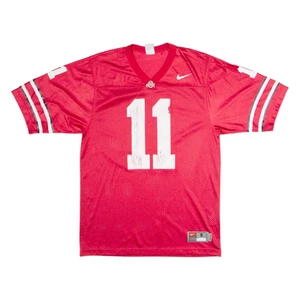 NIKE Ohio State Buckeyes Home #11 Mens Jersey Red USA V-Neck Nylon S - Picture 1 of 6