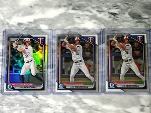 Menge (X3) Luke Keaschall 2024 Bowman Chrom Refraktor & X2 Basis #BCP-122 Zwillinge - Bild 1 von 2