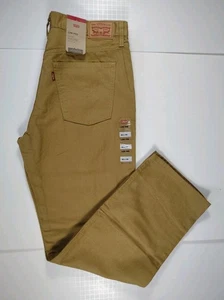 LEVI'S-NWT-Men's Tan Low Pro Straight Leg 100% Cotton Denim Jeans-Size 30x30 - Picture 1 of 15