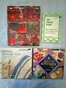 Lot of 4 Assorted Books Country Kitchen Crafts Projects Home Garden Decorating - Bild 1 von 3