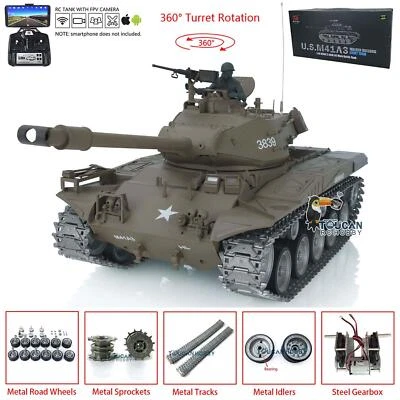 Henglong 7.0 1/16 Customized Walker Bulldog FPV RTR RC Tank 3839 Metal Tracks - Image 1 of 4