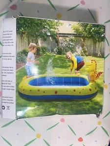 LQTTEK Inflatable Sprinkler Pool for Kids, Cute Dinosaur Sprinkler Kiddie - Picture 1 of 3