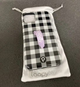 Loopy i Phone 11 5.8 Original Case Black Checkered - Photo 1 sur 15