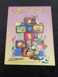 GARFIELD, SIMPSONS, MIGHTY MAX, KLUTTER, MASK, BOBBY'S WORLD 1995 Film Roman ad - Picture 1 of 1