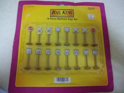 MTH railking 16piece railtown sign set - Image 1 of 4