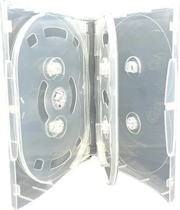 1 x 9 Disc Clear CD DVD Blu Ray Disc Case Scanavo Clear 32mm Thick - 9/ONE
