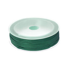 1,5mm Nylon Cordón Rebordear Cuerda Mano Tejer Cuerda, Oscuro Verde, 65 Pies