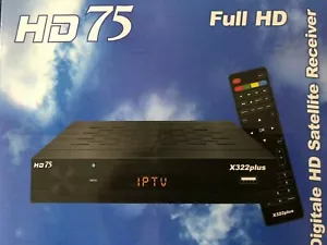 HD75 x322 plus HDTV Sat Receiver. NEU. Rus + Ukr + Dt sender vorprogrammiert!!! - Bild 1 von 3