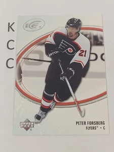 2005/06 Upper Deck Ice #71 Peter Forsberg Philadelphia Flyers - Imagen 1 de 2