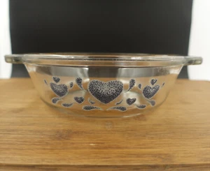 Anchor Hocking Bakeware sponge BLUE HEARTS Casserole Baking Dish - Picture 1 of 7