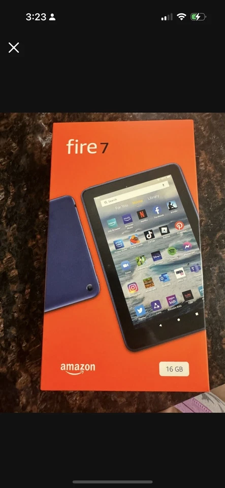 Amazon Fire 7 12th Gen. 16GB , Wi-Fi, 7" Black - Image 1 of 1