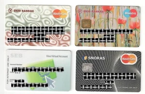 Lithuania 13 bank credit debit cards lot collection Lithuanian banks - Picture 1 of 2
