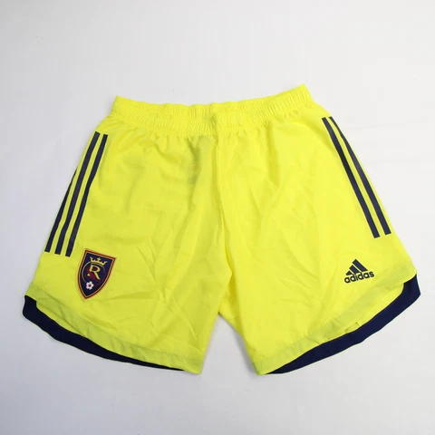 Real Salt Lake adidas Game Shorts Men's Yellow/Navy New Cover