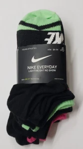 Nike Youth Everyday Lightweight No Show Socks 6 Pack sz 5Y-7Y - Picture 1 of 3
