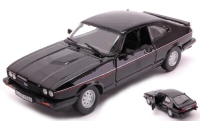 MODELLINO AUTO STATICO DIECAST BURAGO FORD CAPRI 1973 NERO MODELLISMO SCALA 1:24 - Immagine 1 di 2