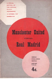 1959 Manchester United v Real Madrid. FRIENDLY Grand Challenge - Picture 1 of 1