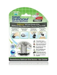 SinkShroom 1,00 pulgadas - 1,5 pulgadas. Protector de drenaje para fregadero de baño cromado - Imagen 1 de 1