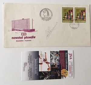 Cubierta del primer día firmada autografiada por Anatoly Karpov JSA Cert Ajedrez Gran maestro - Imagen 1 de 1