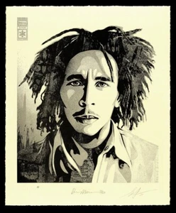 BOB MARLEY 40TH 2 (CONFRONTATION) SIGNED & NUMBERED LETTERPRESS *READ DESC* - Picture 1 of 1