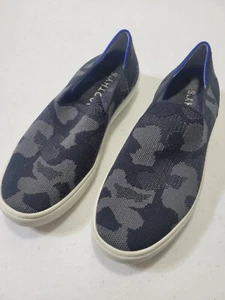 Rothy's Casual The Original Slip On Sneaker Womens Size 6.5 Grey Camo Knit Shoes - Picture 1 of 5