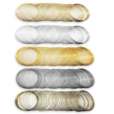 500 Loops Jewelry Wire Memory Beading Wire Steel Memory Wire Cuff Bangle Bracele - Image 1 of 4