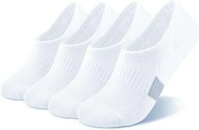 1-5 Unisex Bamboo Cotton No Show Socks Low Cut Casual Sport Solid Nonslip Summer - Image 1 of 4