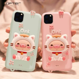 For iPhone11/11pro Girl Women LOFTER Cute Cartoon soft Silicone Case Shockproof - Picture 1 of 9
