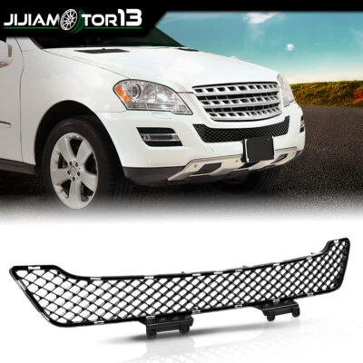 Fit For 09-11 Mercedes Benz ML350 2009 ML320 Bumper Grille Center Textured Black - Image 1 of 4